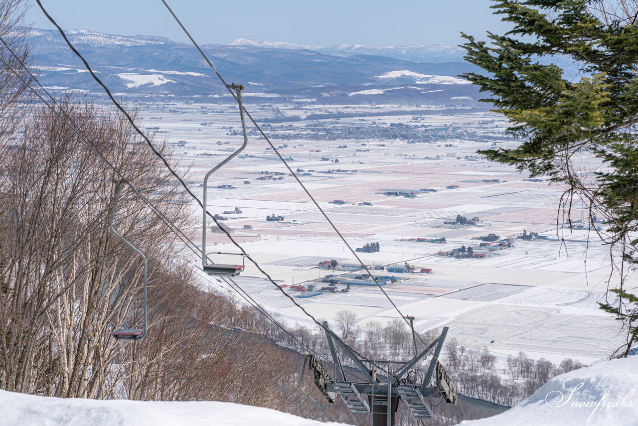 士別市日向スキー場　本当に明日でシーズン終了？！積雪たっぷり春雪セッション(^_-)-☆